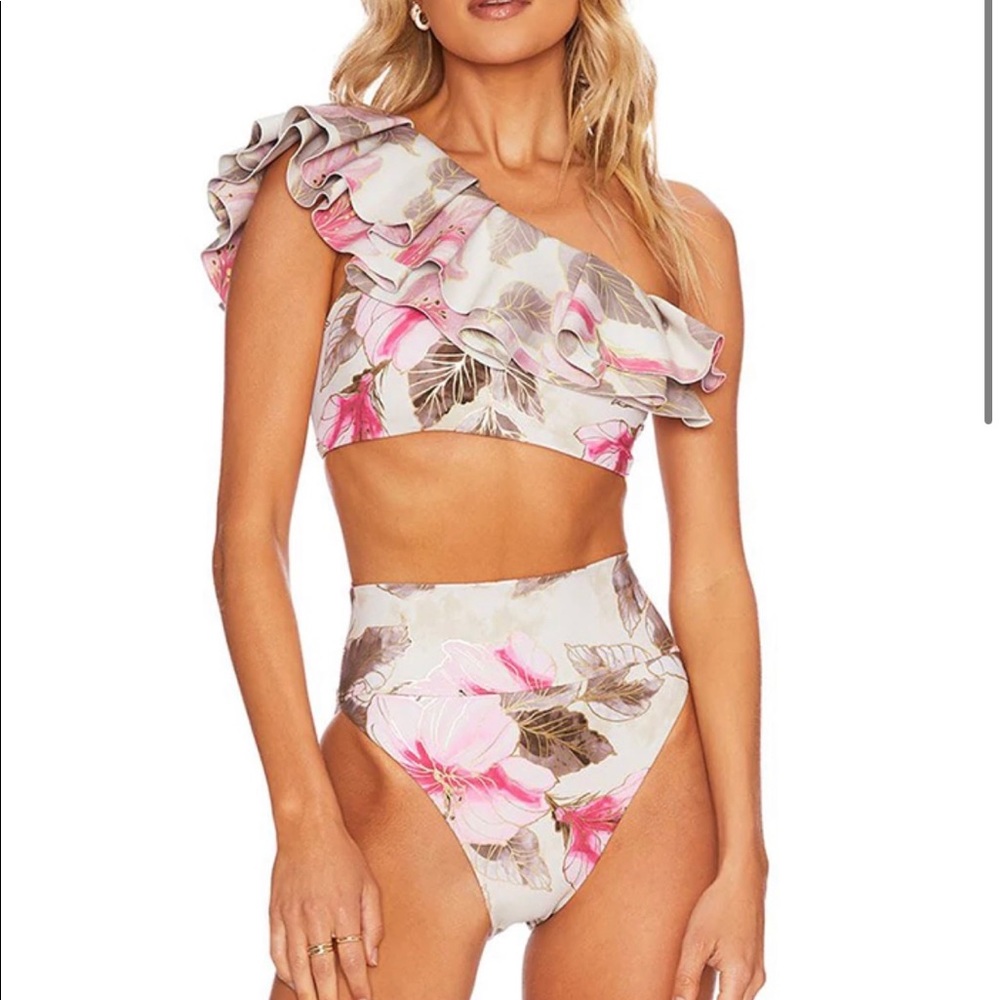 Beach Riot high waisted floral bikini